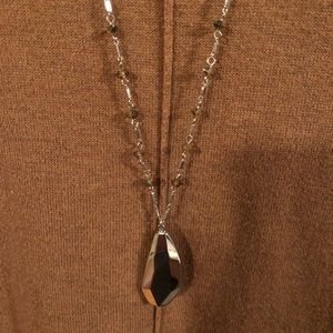 NWOT!! Loft silver pendant necklace.